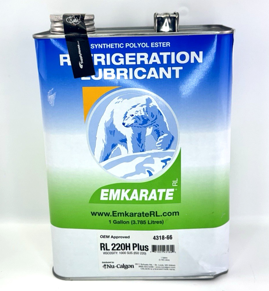 Nu-Calgon 4318-66 Emkarate RL220H+ Refrigeration Oil 1 Gallon OEM Replacement