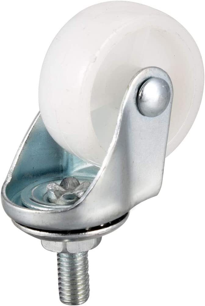 1.5 Inch Swivel Caster Wheels PP 360 Degree Threaded Stem Caster Wheel M8 x 15mm