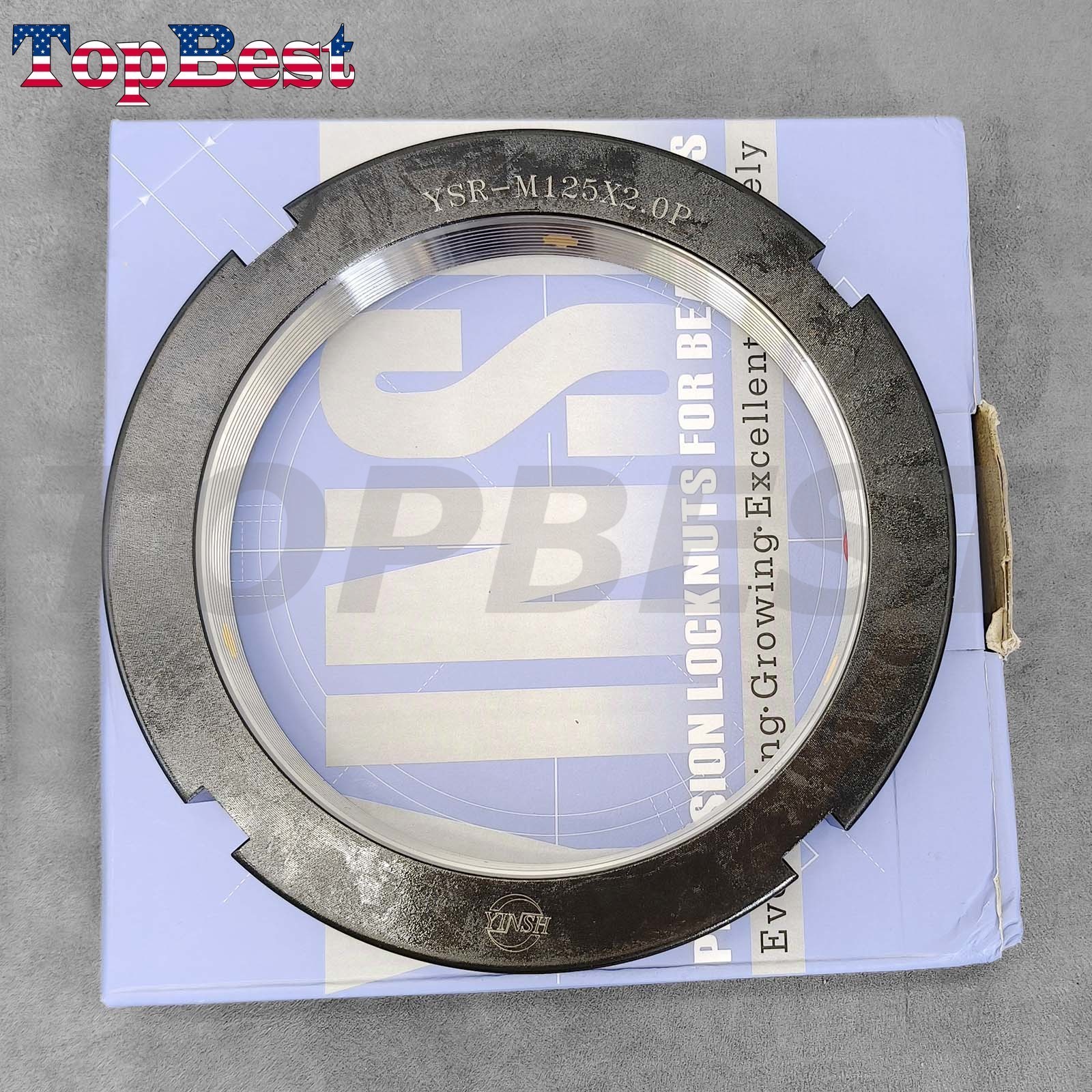 Brand New YSR-M125x2.0P Precision Bearing Lock Nut for Yinsh Radial Locking