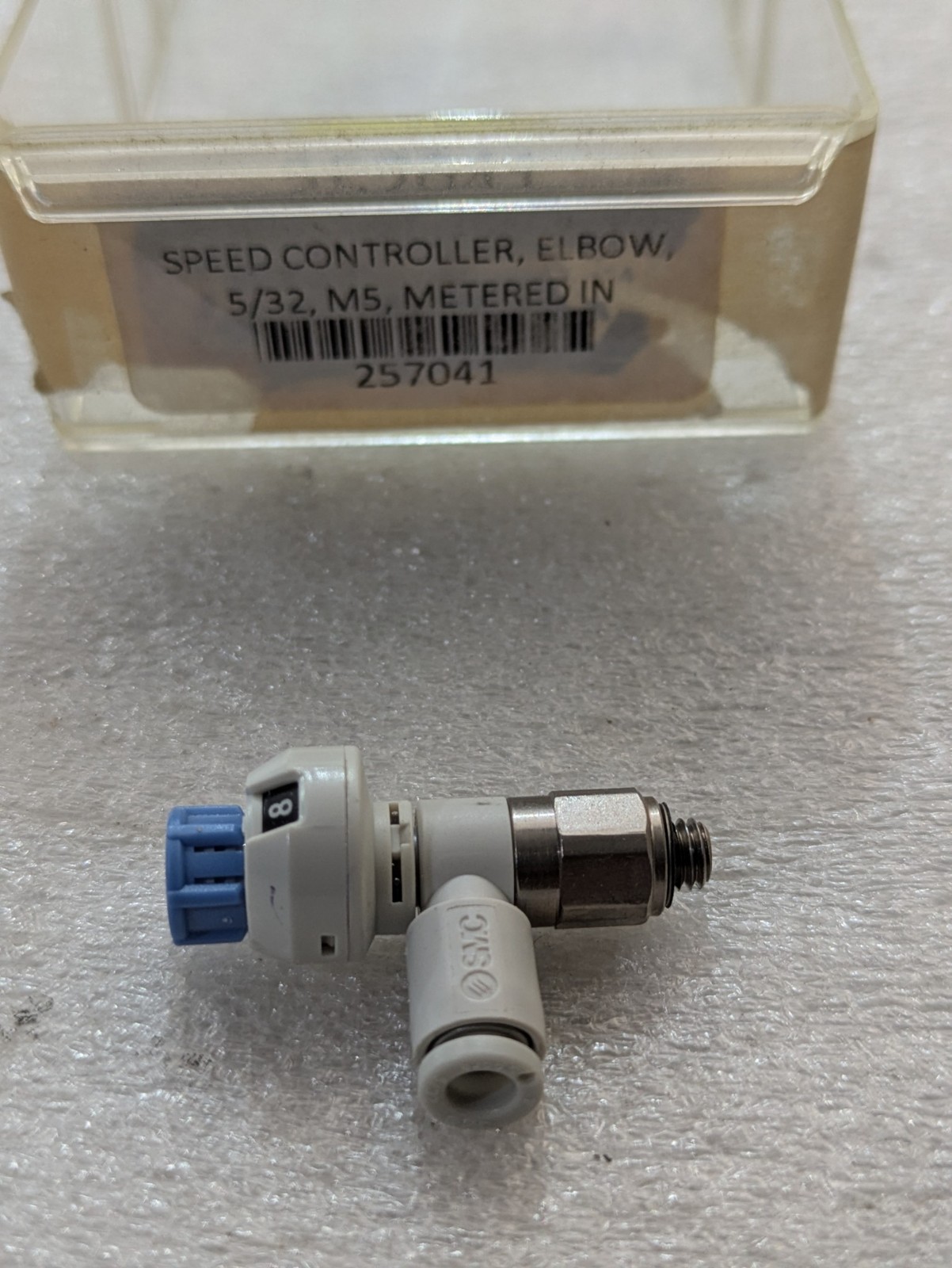 SMC AS1211F Speed Controller Elbow 5/32 M5 Metered-In Pneumatic Flow Valve OEM