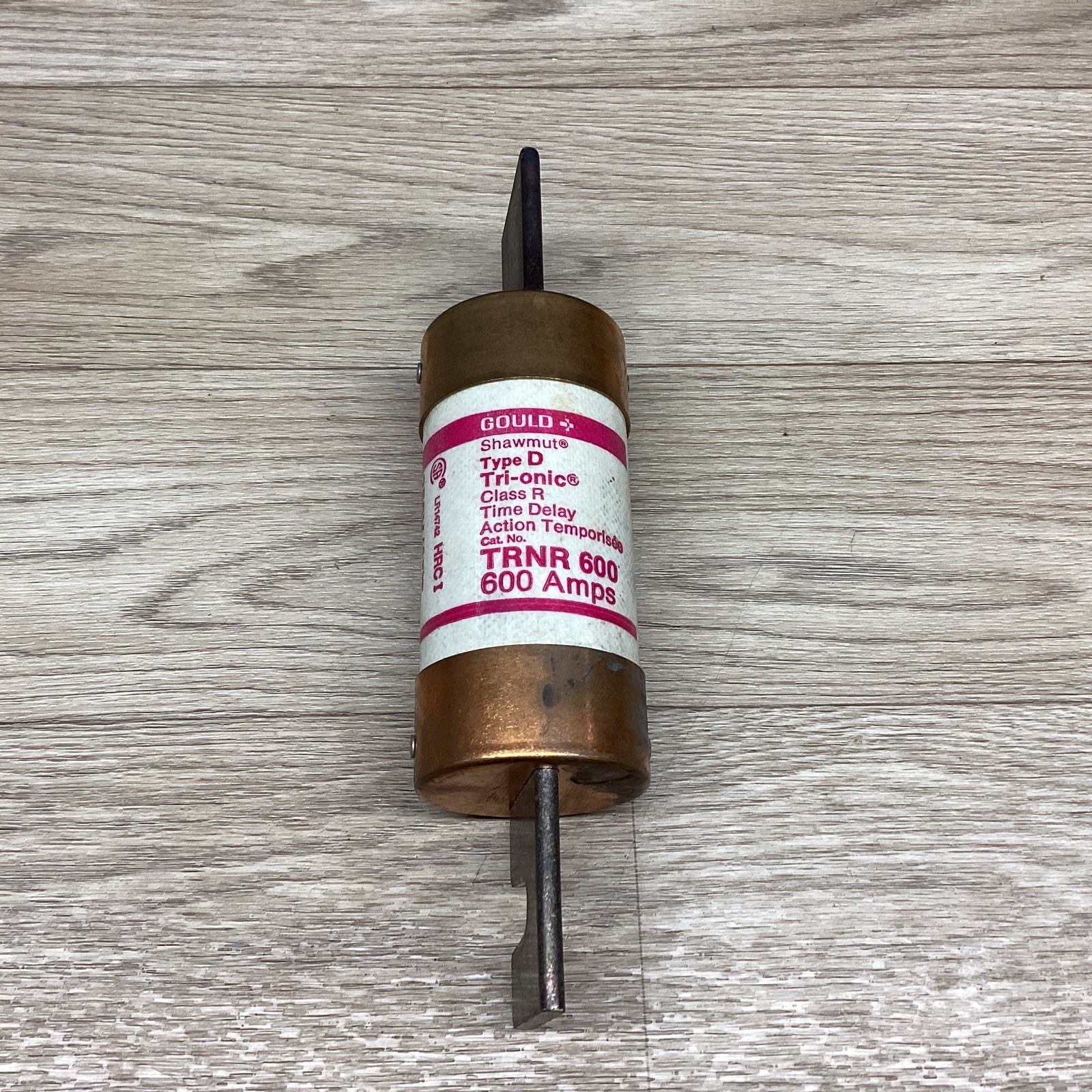 GOULD SHAWMUT TYPE D TRI-ONIC CLASS R TRNR 600 600AMP FUSE #816PR150*CO