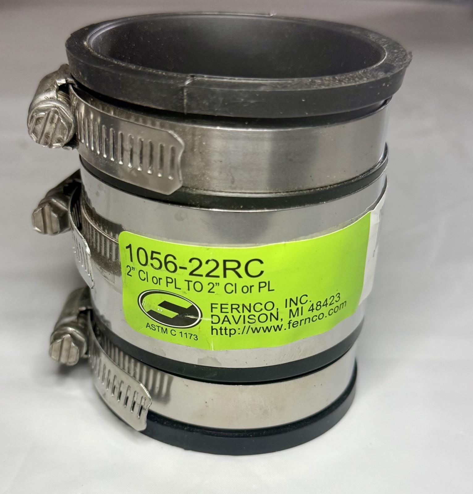 FERNCO INC. 1056-22RC 2-inch Flexible PVC Strong Back RC Shielded Coupling