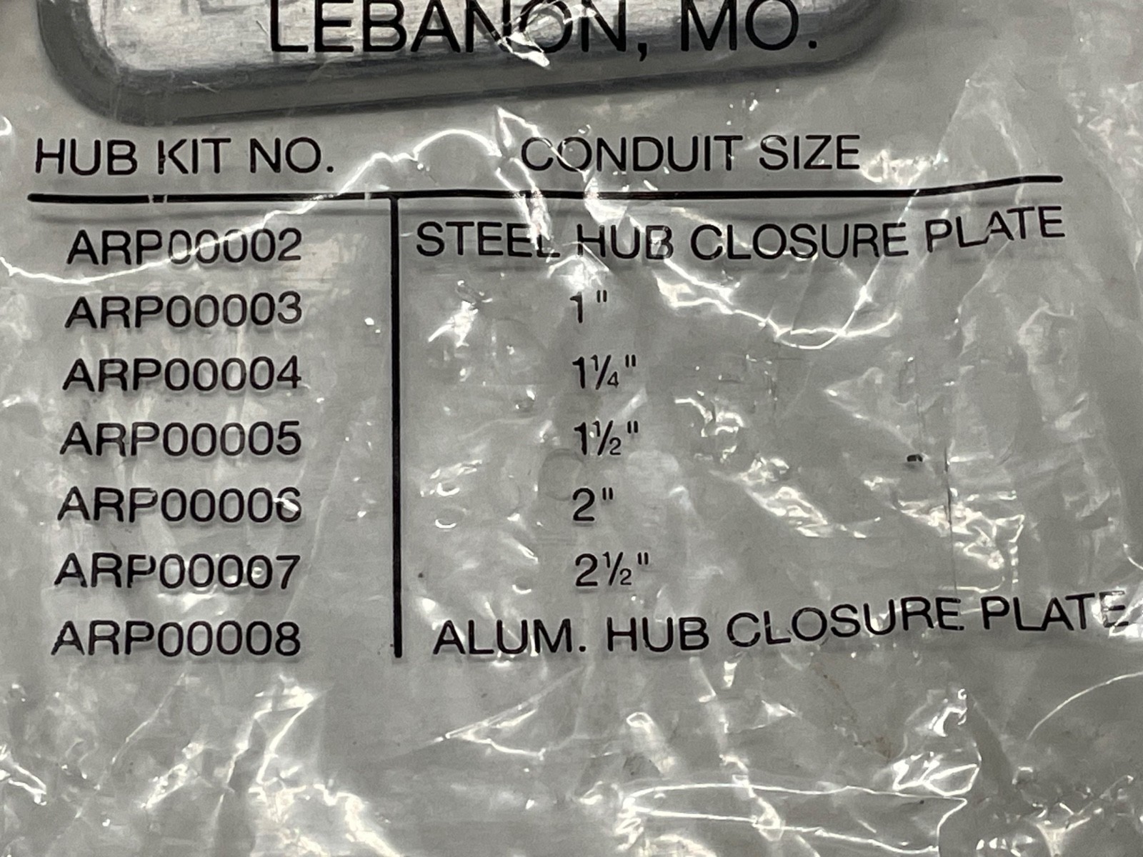 Durham ARP00008-CH Aluminum Hub Closure Plate