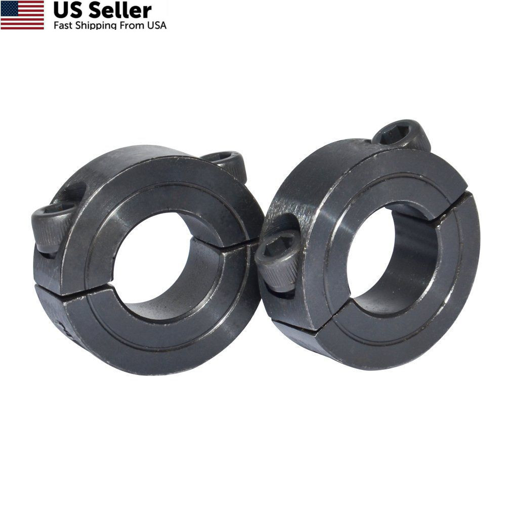 Double Split Shaft Collar 1″ Bore Width 1/2 Inch Oxide 1″-2P, 1″-2P