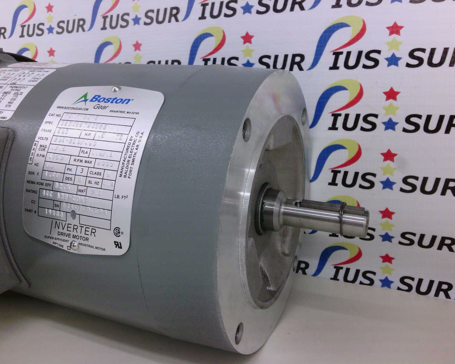 NSSP Boston Gear FUTF-ID-B Inverter Drive Motor 19583 56C .5hp 1750rpm 3ph 60hz