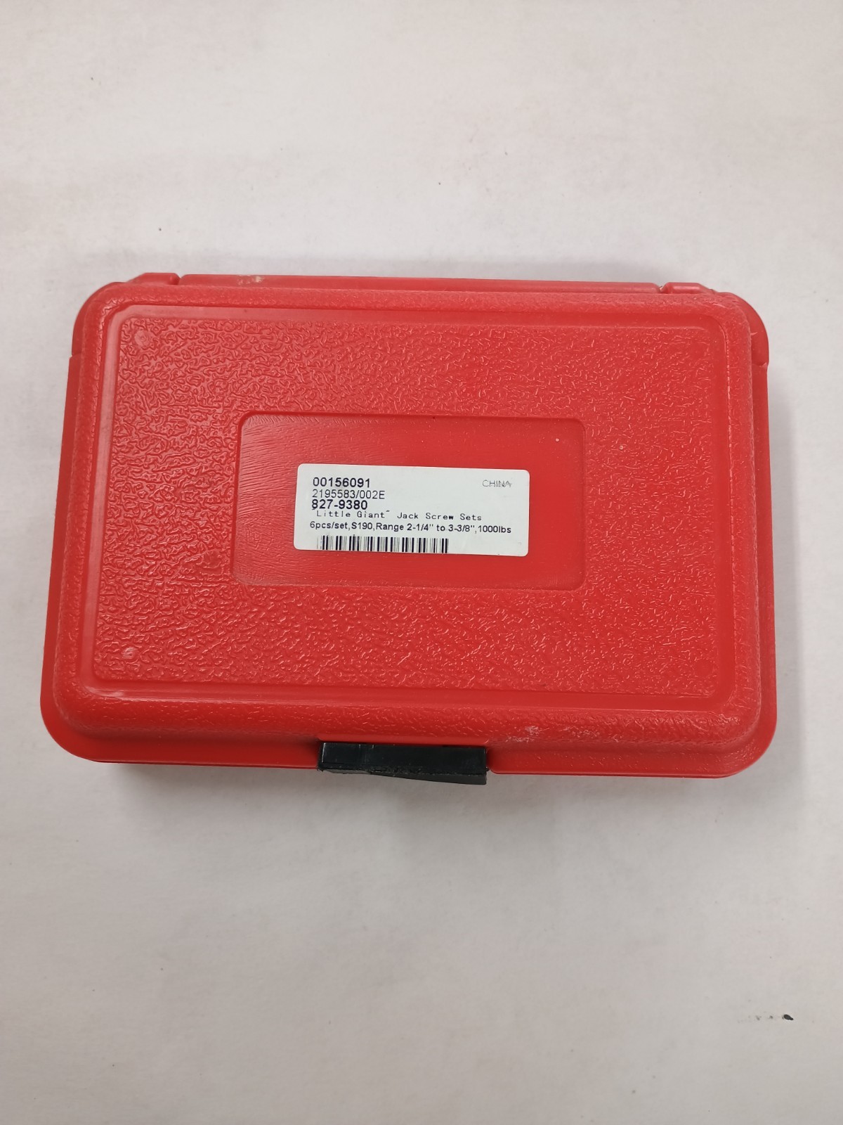 Little Giant Jack Screw Set 6 pcs S190 range 2-1/4 to 3-3/8″ 1000 lb cap.