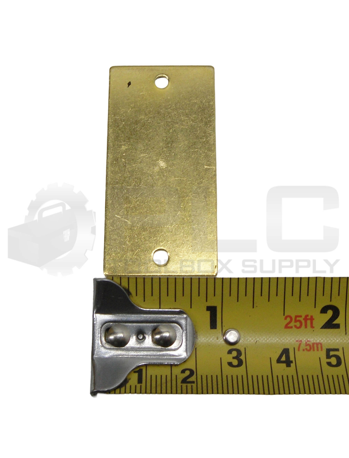 LOT OF 95 NEW 1″ X 2″ BLANK BRASS TAGS
