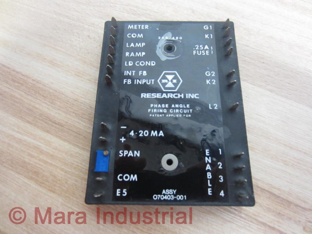 Research 070403-001 Firing Circuit Phase