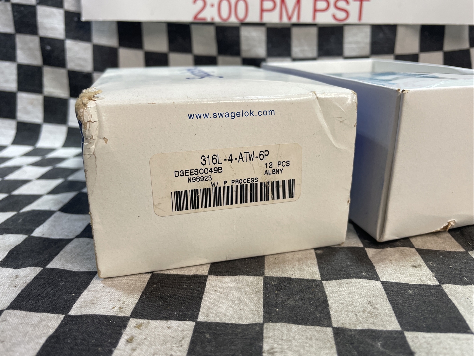 SWAGELOK 316L-4-ATW-6P, 316L4ATW6P, TUBE BUTT WELD CONNECTOR 1/4″, LOT OF 12