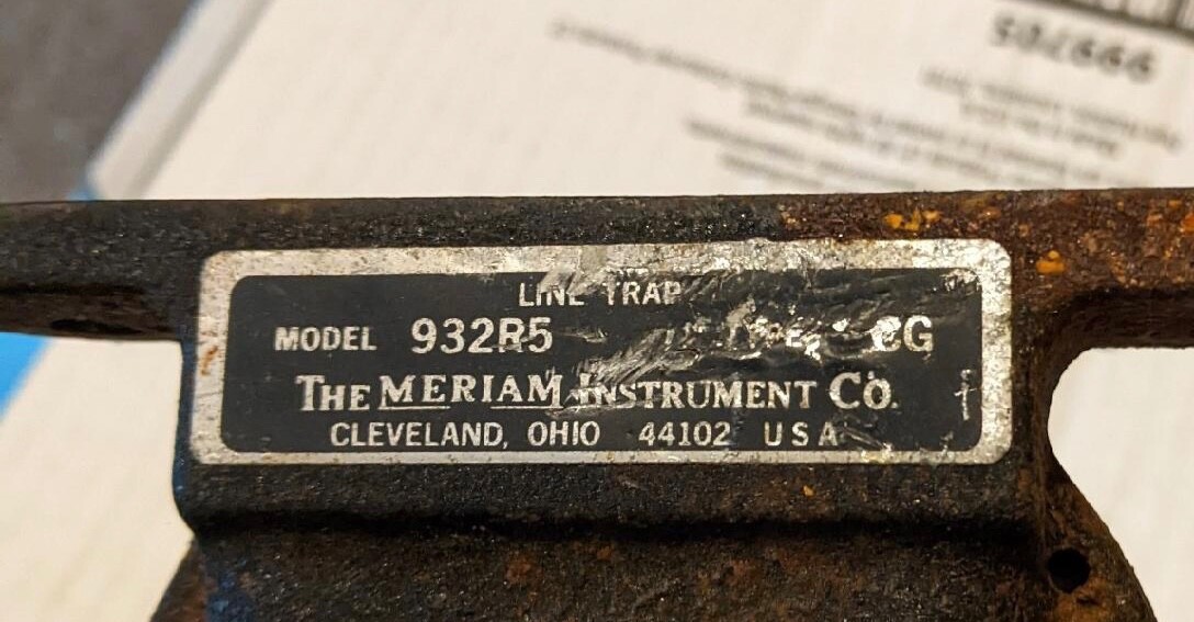 Meriam Instrument Line Trap 932R5, Type CG