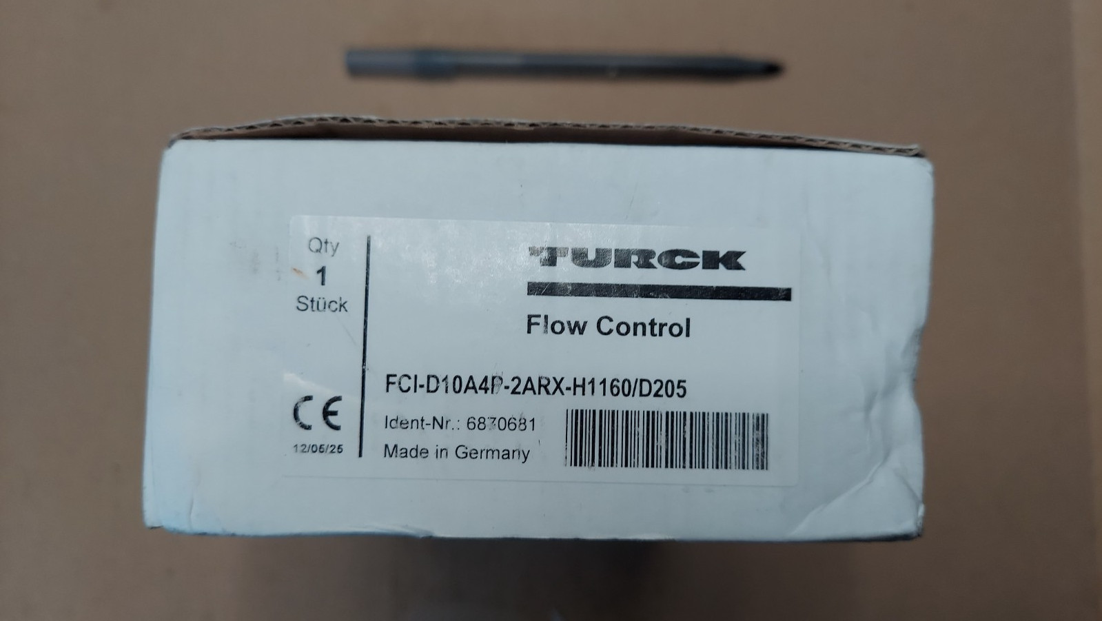 New Turck FCI-D10A4P-2ARX-H1160/D205 6870681 Inline Flow Monitor Sensor