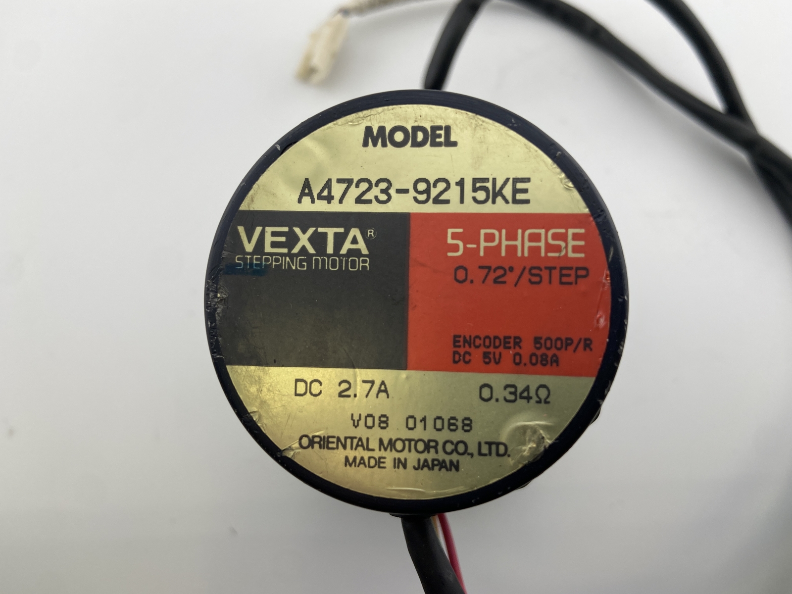 Oriental Motor Vexta Stepping Motor PN: A4723-9215KE