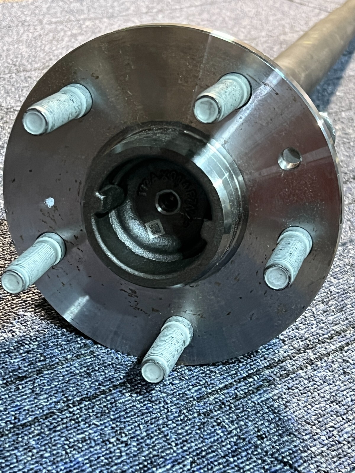 Rear Axle Shaft 10108925 – 5 Lug Hub Raised Center 4 Stud Axle Mount ABS Ring
