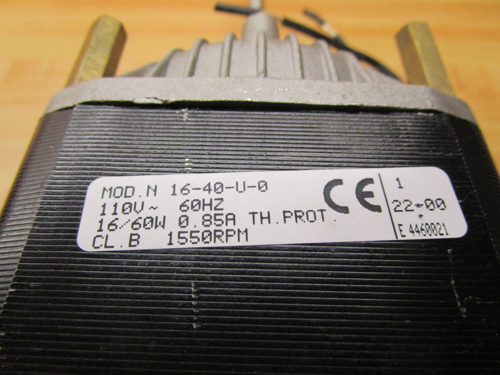 ELCO 16-40-U-0 Motor 1640U0 1550RPM 110V