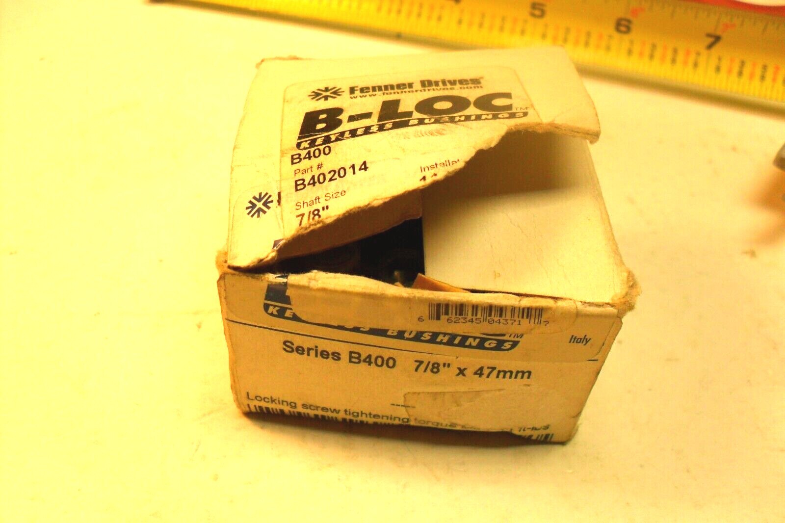 Fenner Drives B-LOC Series B400 7/8″ Bore x 47mm od nib