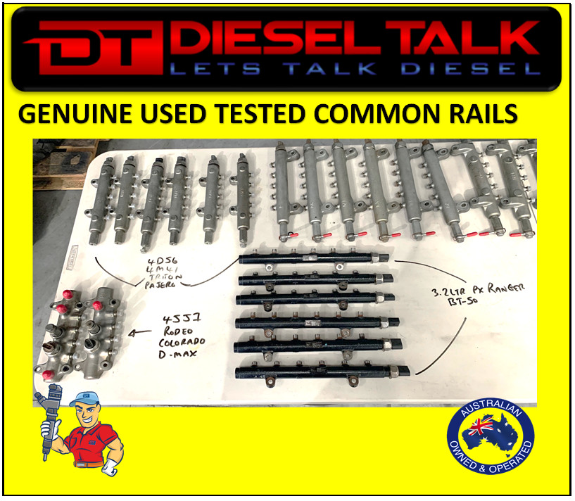 GENUINE USED COMMON RAIL TESTED. MITSUBISHI 1465A034 COMMON RAIL. PAJERO TRITON