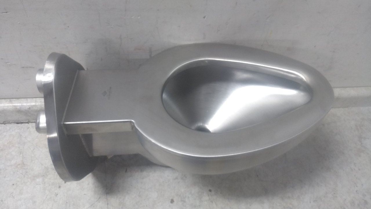 Acorn 1675-W-1 1.6 Gallons per Flush 12 In Rough-In Stainless Steel Toilet