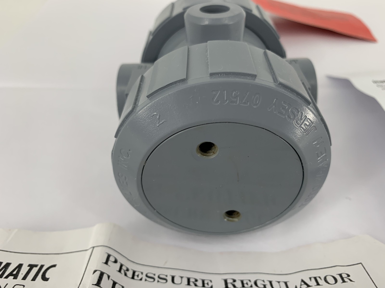 Plast-O-Matic Valves, Inc. PRHM050V-CP Thermoplastic Pressure Regulator 5-125PSI