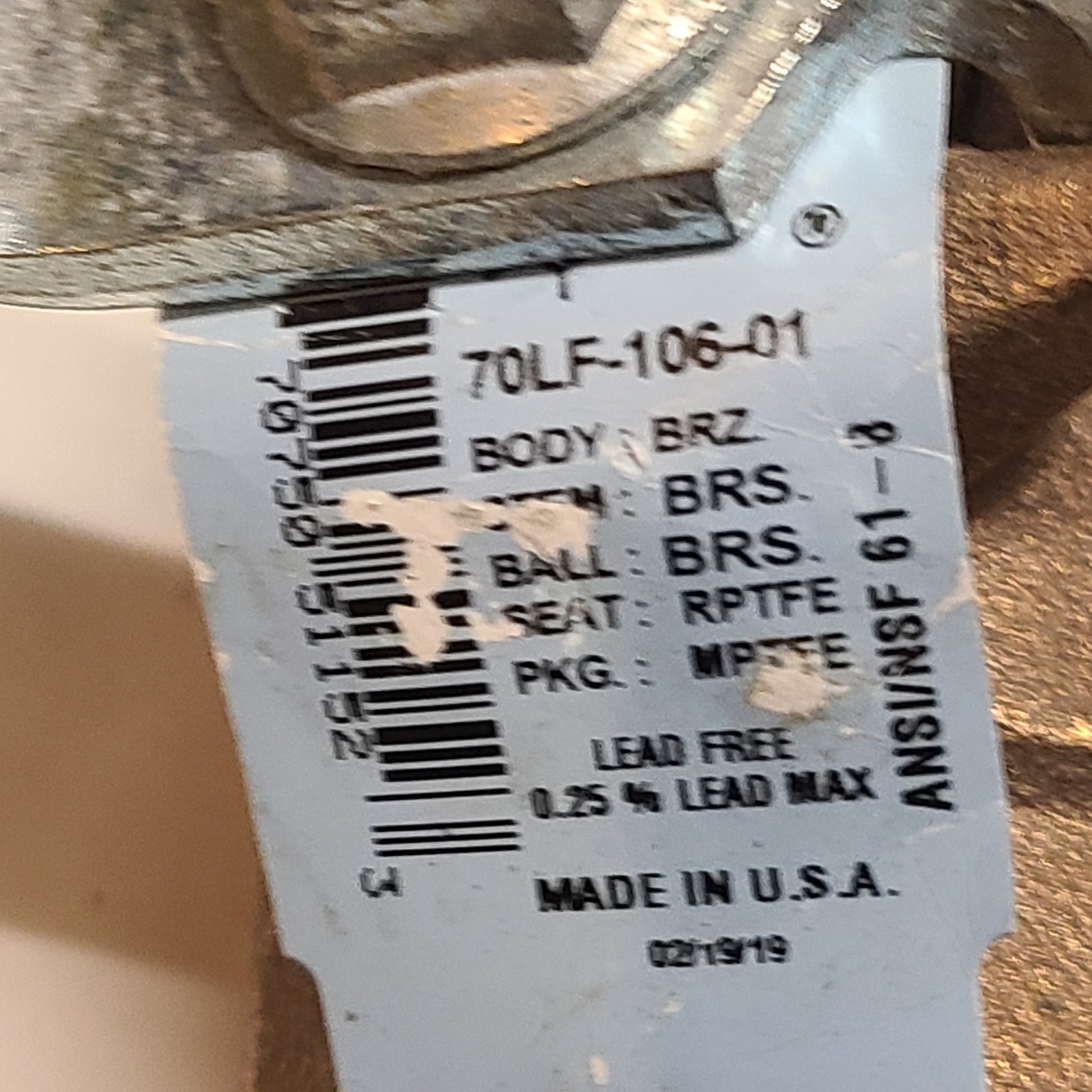 New Apollo 1 1/4″ Conbraco Bronze Ball Valve 600 CWP Model 70LF-106-01