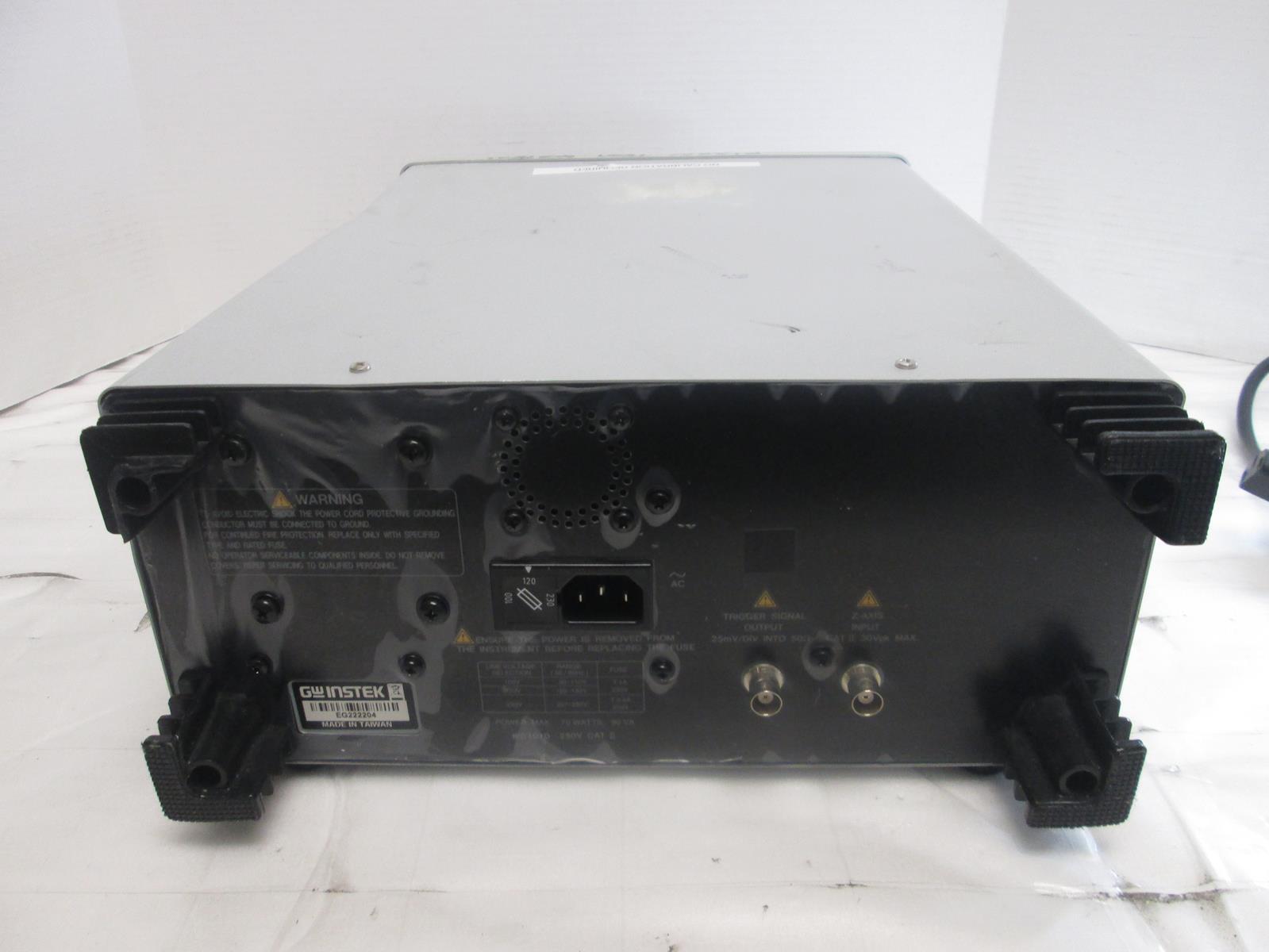 GW INSTEK GOS-6103C OSCILLOSCOPE DENT ON UNIT
