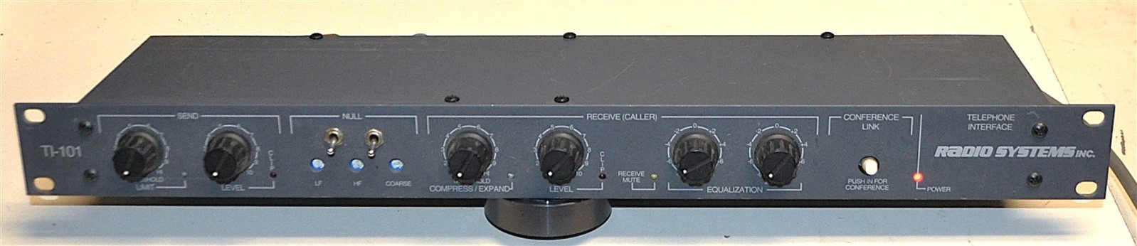 RADIO SYSTEMS INC TI-101 RACKMOUNT TELEPHONE INTERFACE GOOD COMMERCIAL SURPLUS