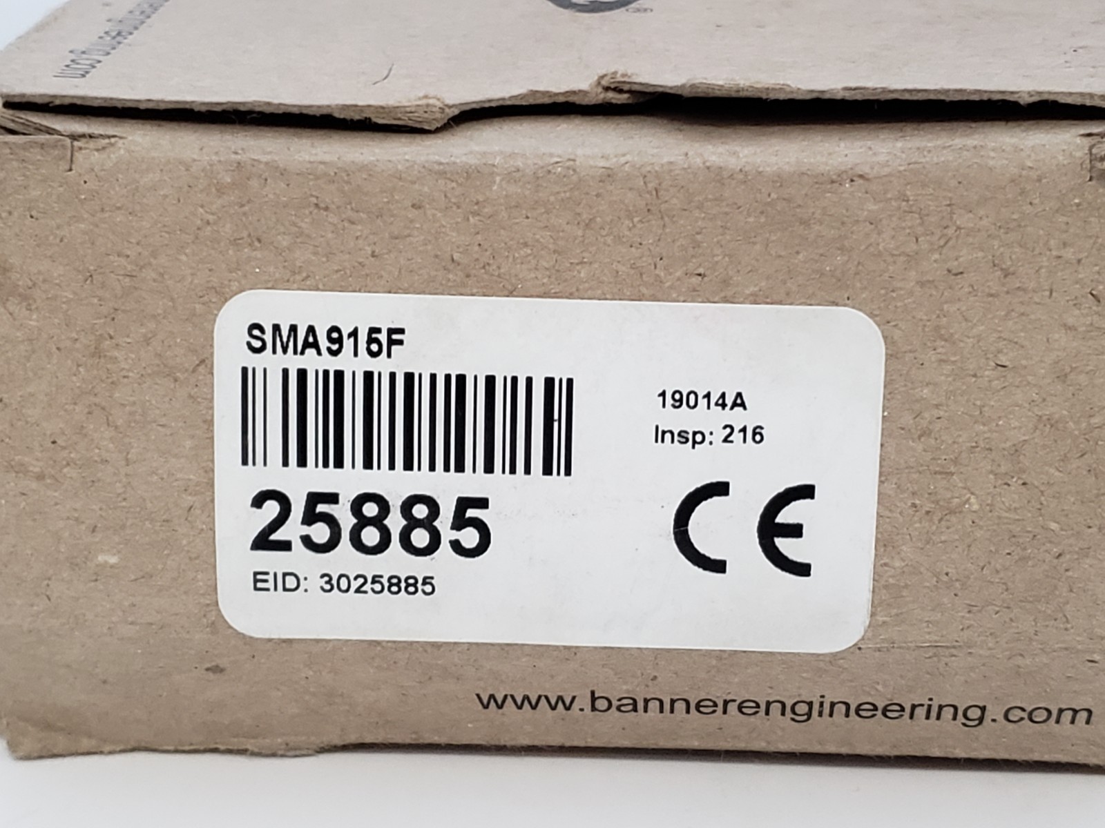BANNER SMA915F PHOTOELECTRIC SENSOR VALUE-BEAM FIBER OPTIC 90-130V AC NIB