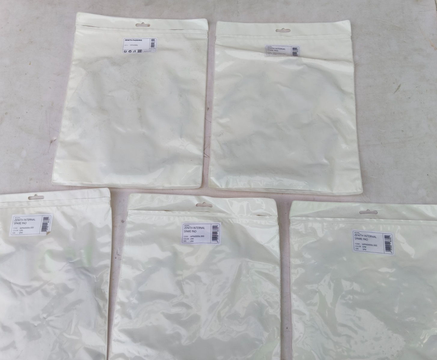 KASK WPA00006.000 ZENITH INTERNAL SPARE PAD LOT OF 5