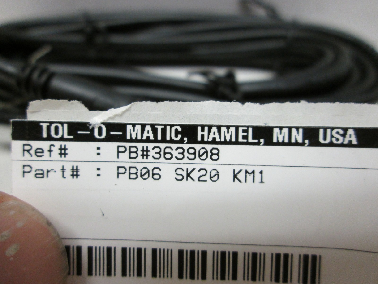 Tol-O-Matic PB06-SK20-KM1 (FREE SHIPPING) P44A