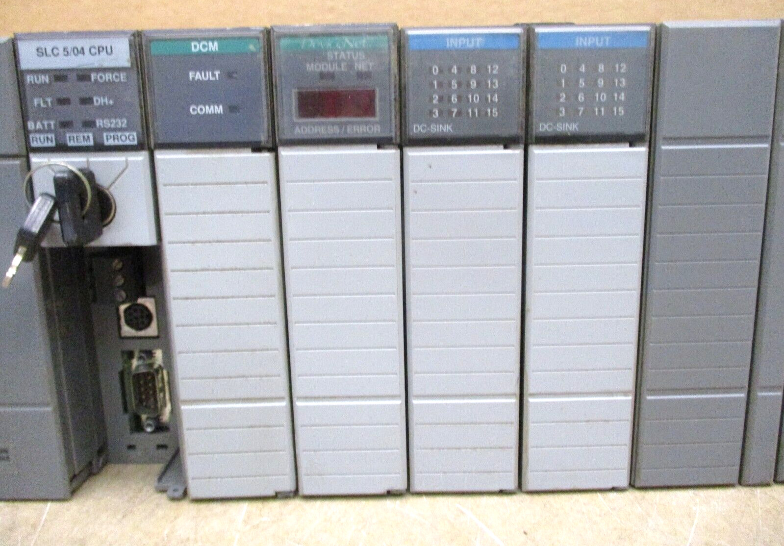 Allen-Bradley SLC 500 1746-P3 SLC 5/04 CPU 1747-L542 1747-DCM 1747-SDN 48691GN