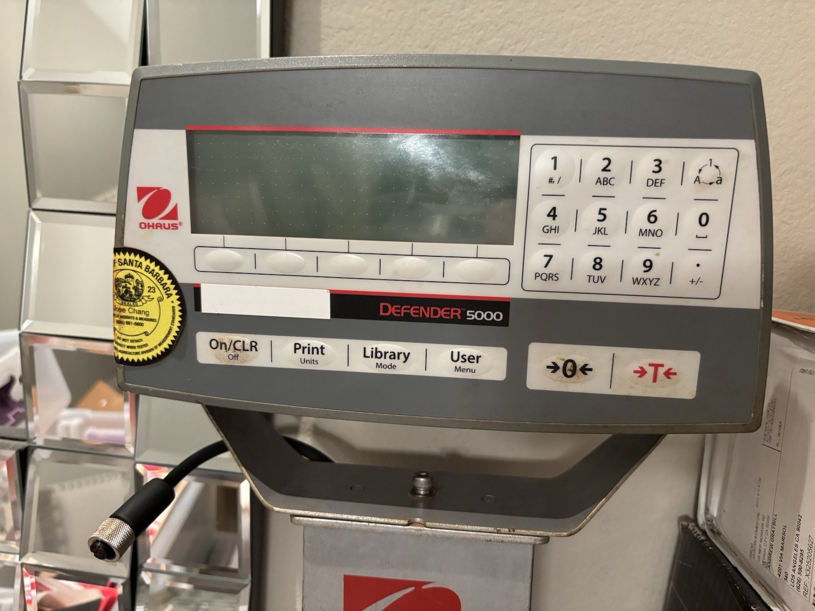 Ohaus Defender 5000 TD52PScale with D25RTR BASE. 50lbs Capacity. 30Day Warranty