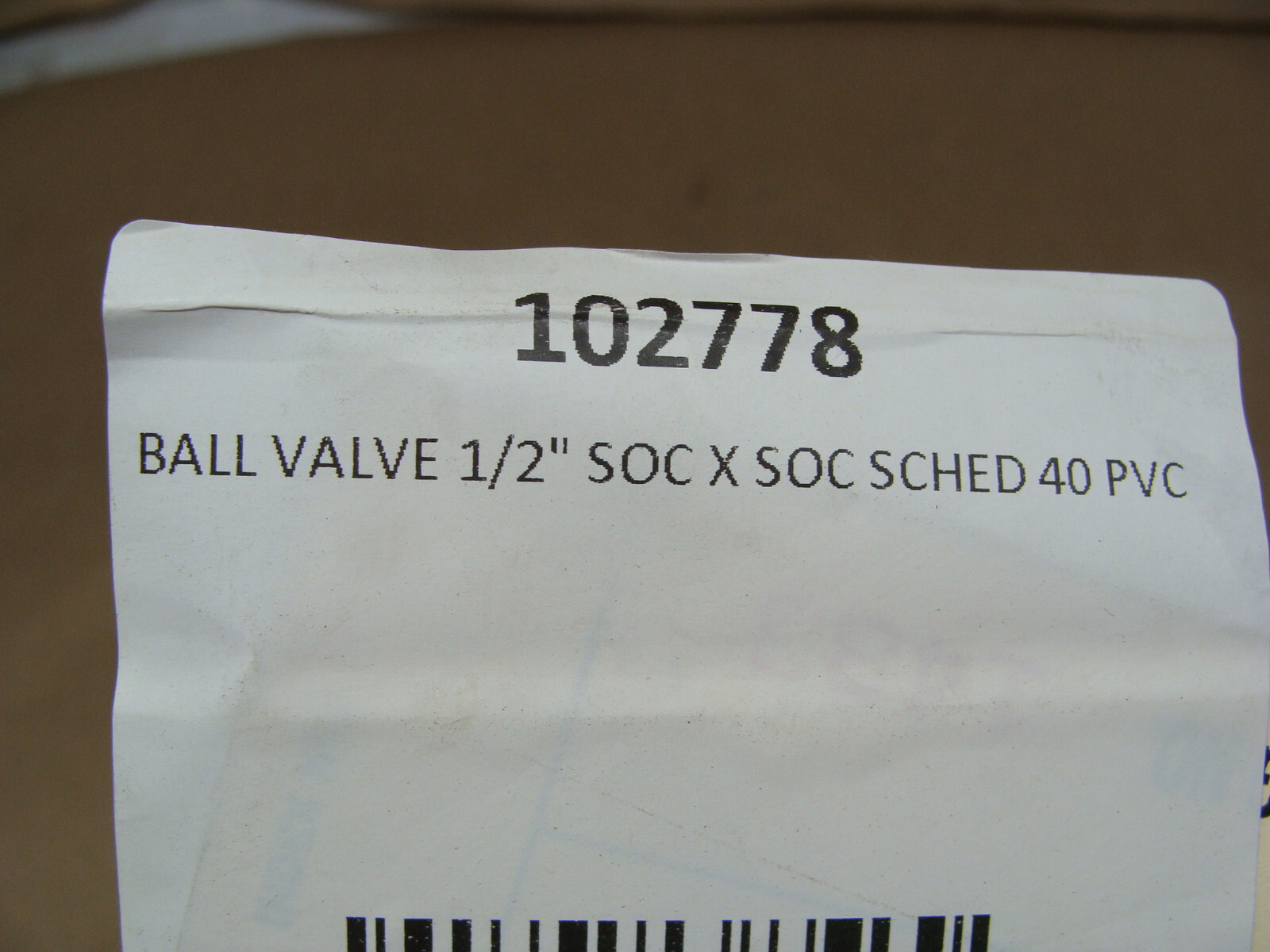 LOT OF 2 SANKING PVC BALL VALVES 1/2″ SOC X SOC SCHED 40 PVC