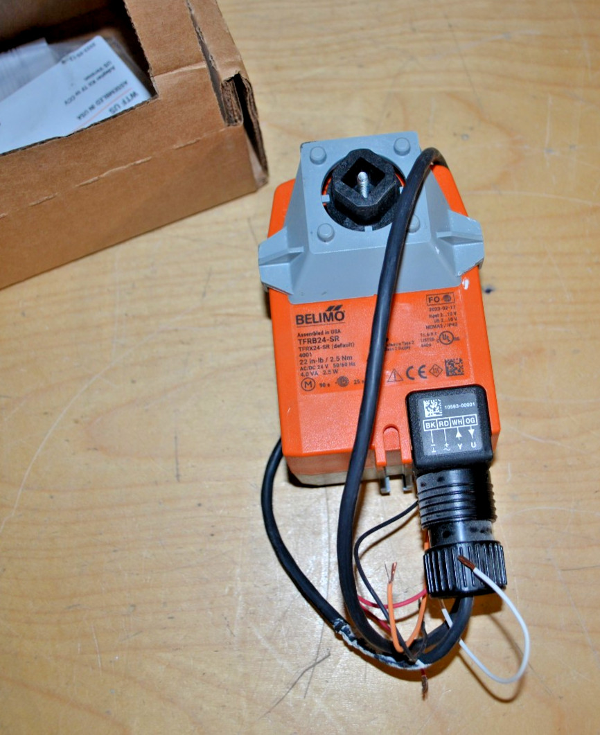 2 ~ Belimo ~ TFRB24-SR ~ Valve Actuator, Spring return, AC/DC 24V ~ Used