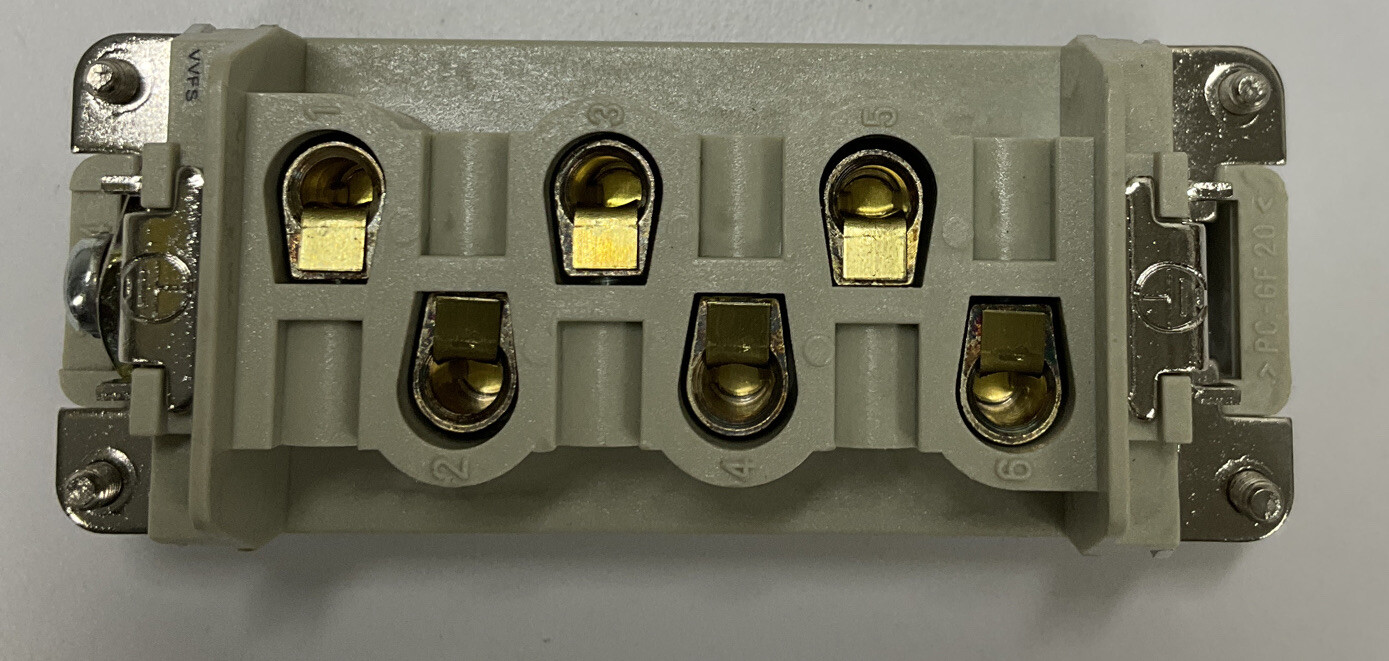 Lapp Epic 10.1700 6-Pin Male Connector Insert 600V