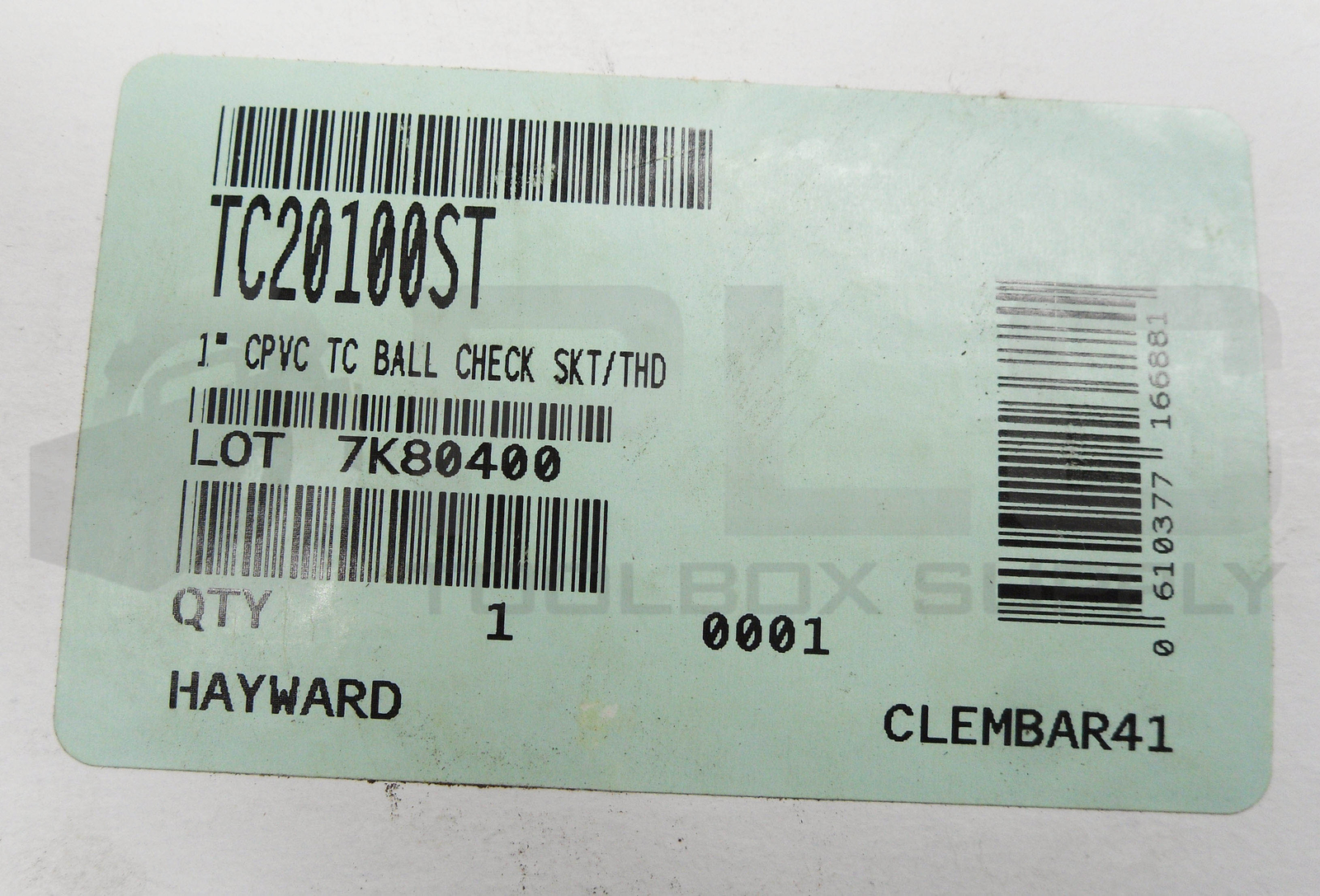 NEW HAYWARD TC20100ST 1″ TRUE UNION BALL CHECK VALVE CPVC