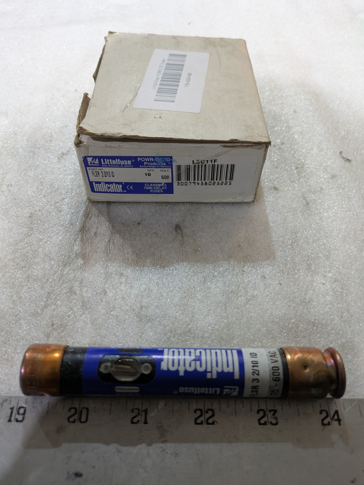 Littelfuse FLSR 3-2/10 Class RK5 Time-Delay Fuse 600V Box of 5