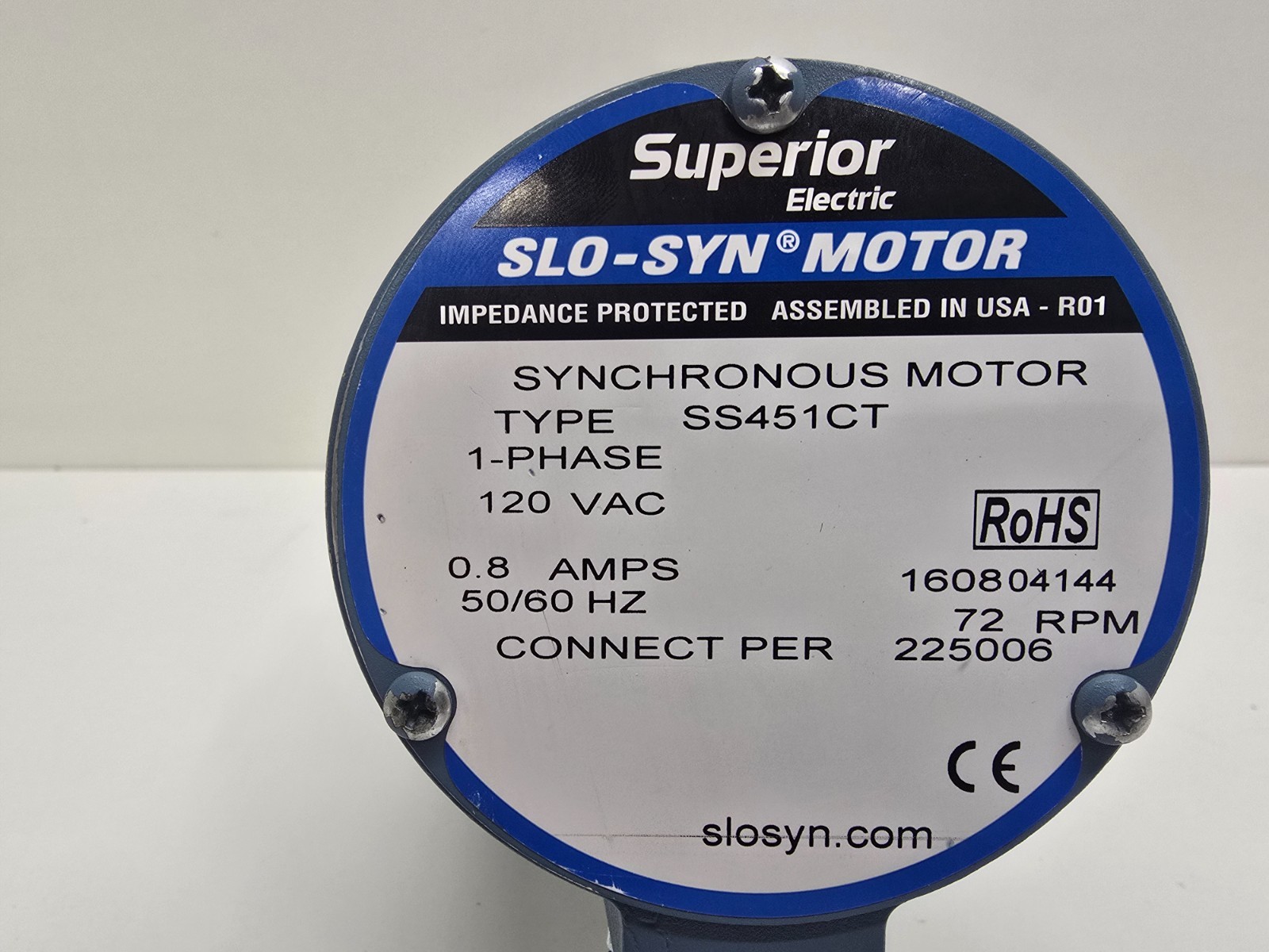 GOOD USED! SUPERIOR ELECTRIC SLO-SYN SYNCHRONOUS MOTOR SS451CT