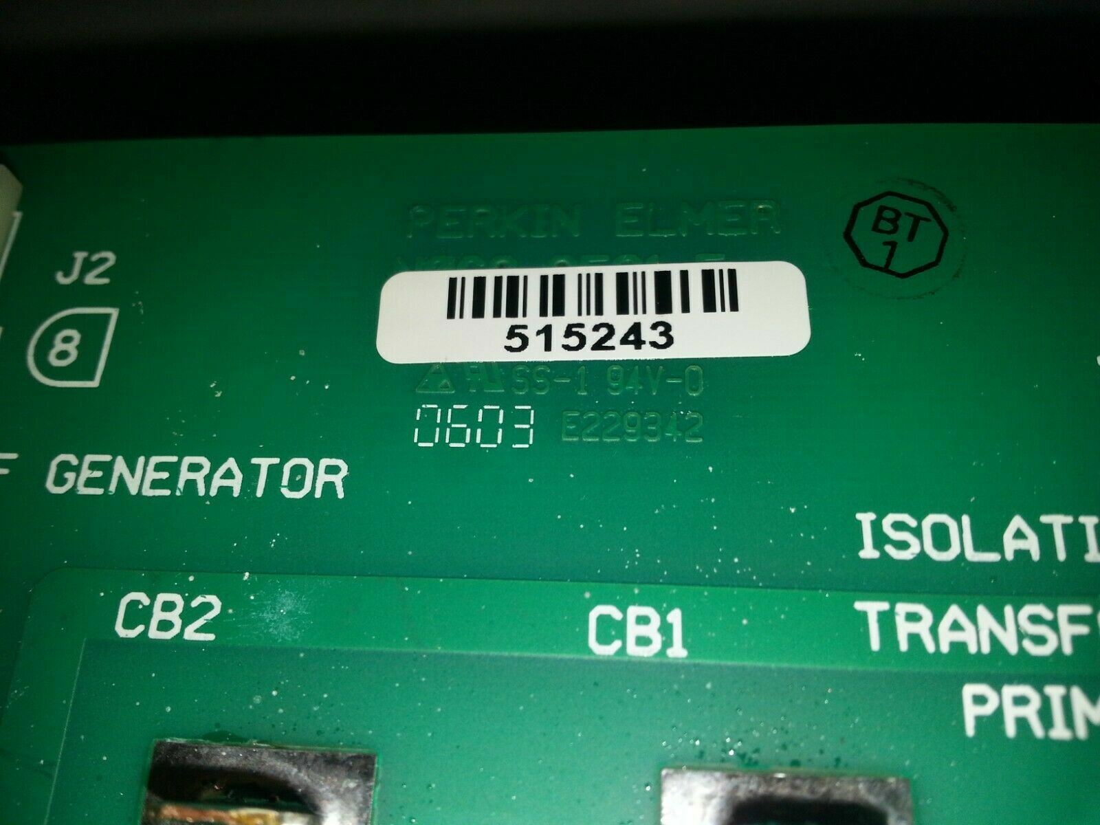 PerkinElmer 515243 Circuit Board PCB SS-1 E229342 Analytical Lab Instrument Part