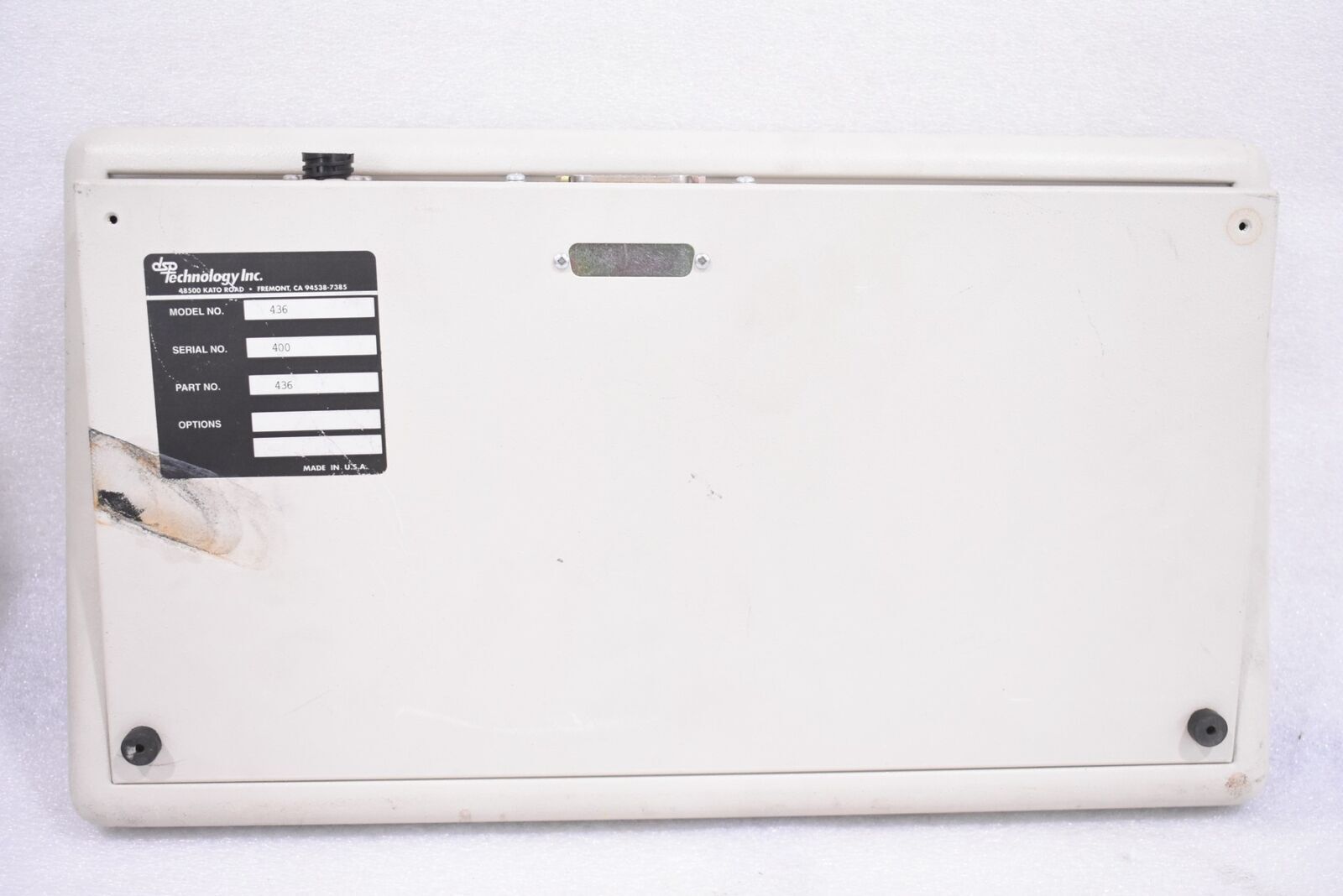 DSP TECHNOLOGY INC. 436 CONTROL PANEL, OFF/ON/CRANK, WITH KEY