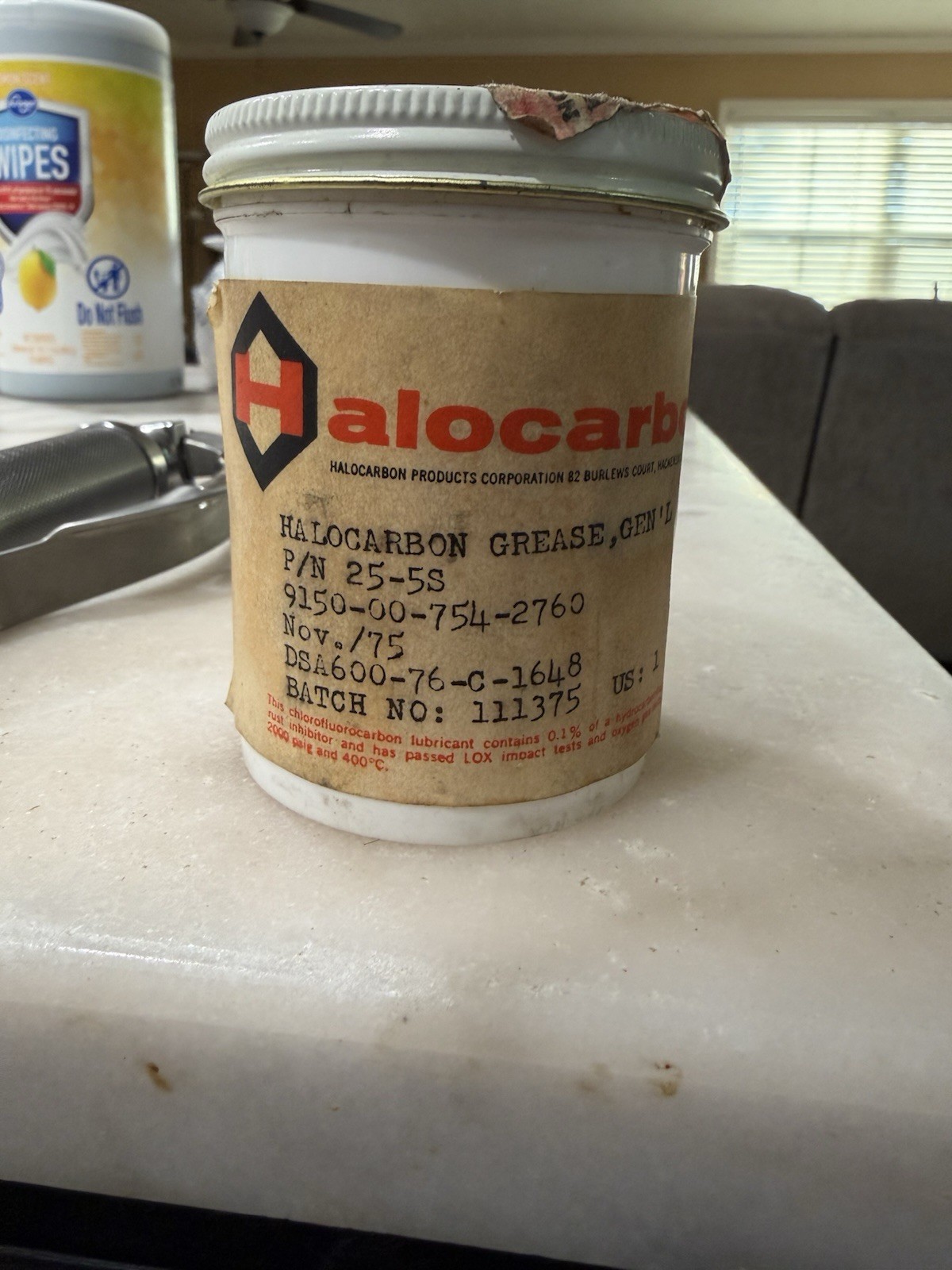 Halocarbon Grease Gen’l Purpose Model 25-5S NSN 9350-00-754-2760 1 lb
