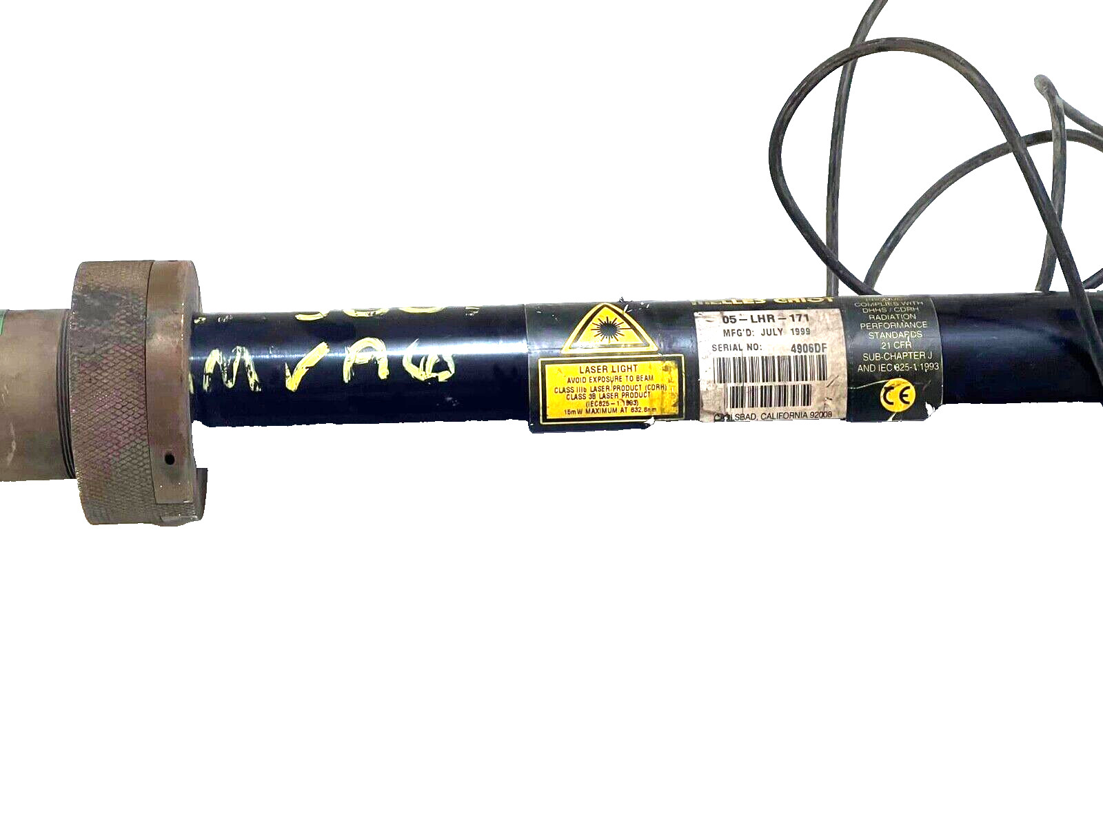 MELLES GRIOT LASER HEAD 05-LHP-171 CUT WIRE.SOLD AS-IS.