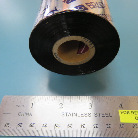 BRADY R4307 Qty of 1 per Lot R4300 PRINTER RIBBON 1″ CORE BK -Wax/Resin Ribbon,