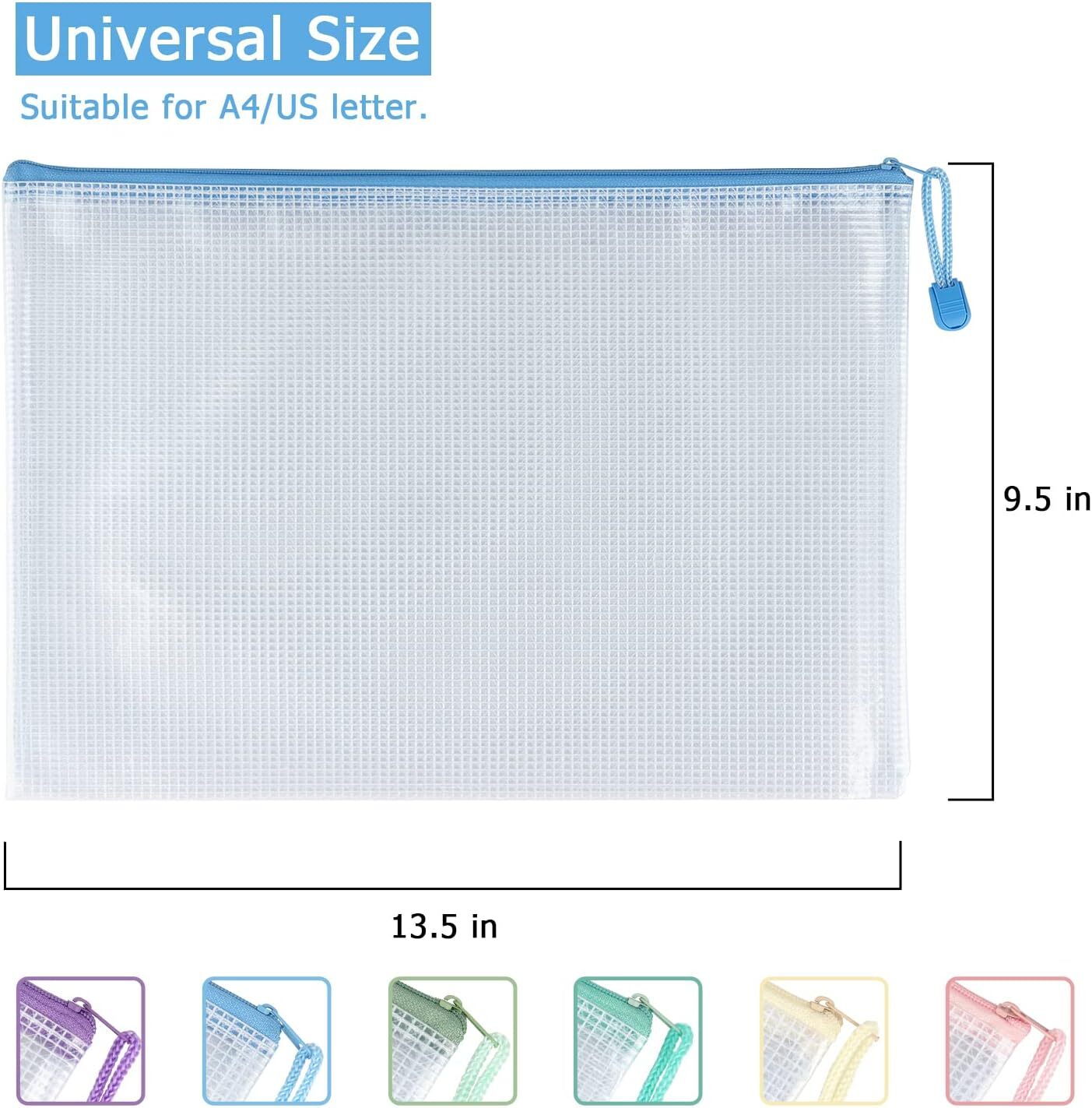 Tamaki 6 Pack Mesh Zipper Pouch Bags Waterproof Durable 6