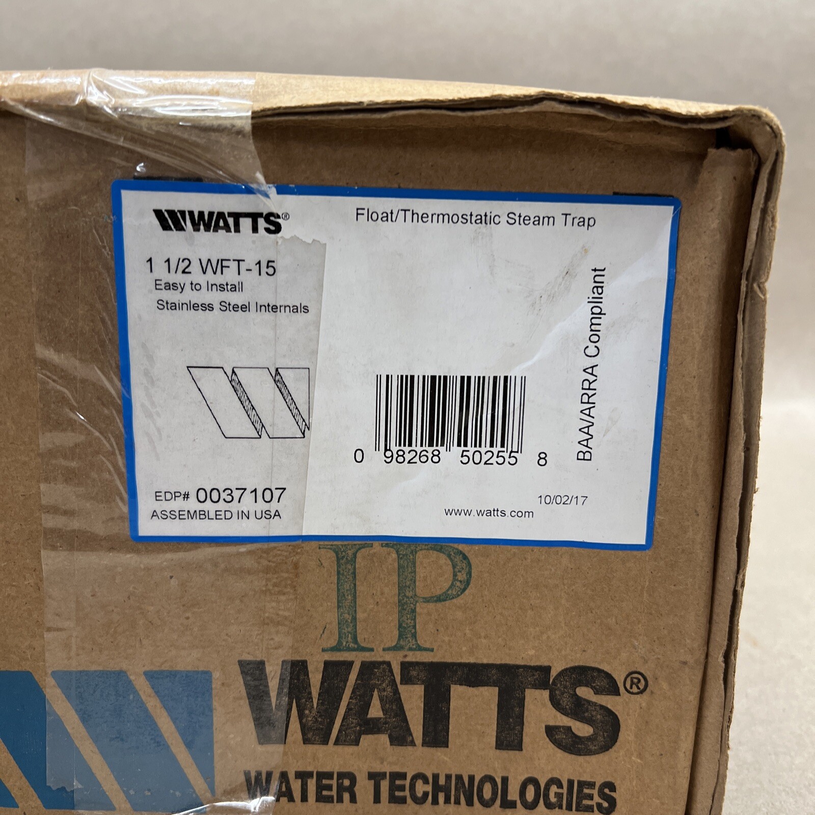 WATTS WFT 1-1/2″ 250PSI NSNP