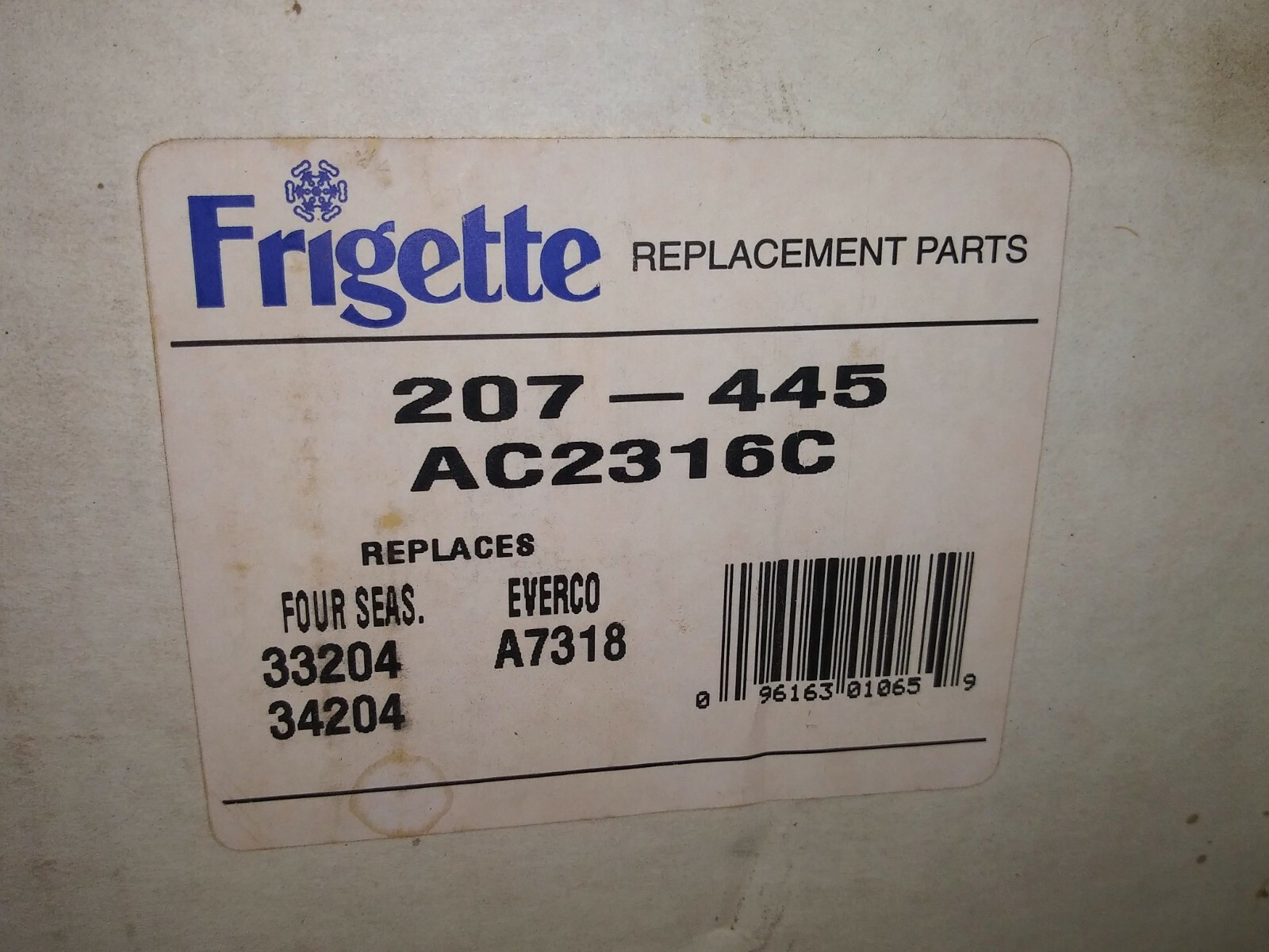 1 NEW FRIGETTE 207-445 (AC2316C) A/C ACCUMULATOR NIB ***MAKE OFFER***
