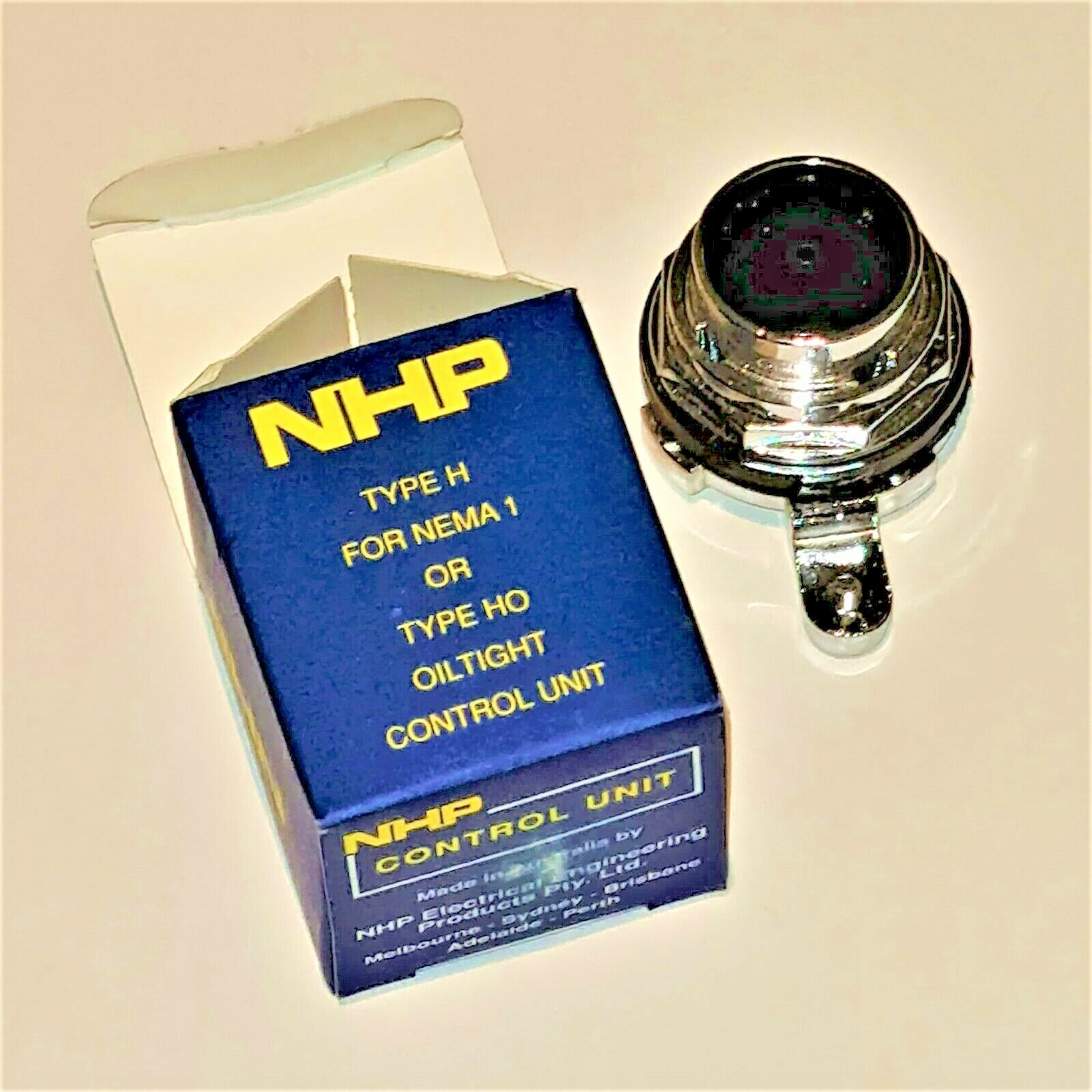 NHP NTOC Pushbutton 30.5mm Guarded Red Insert 1 N.O. 1 N.C. Type H for NEMA1