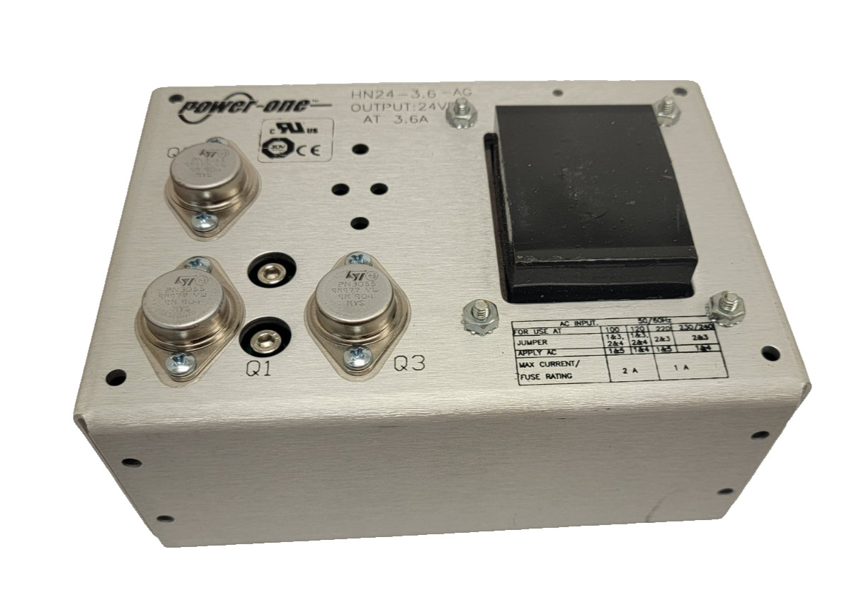 Power-One HN24-3.6-AG Power Supply, AC-DC,24V,3.6A,100-264V In, Open Frame