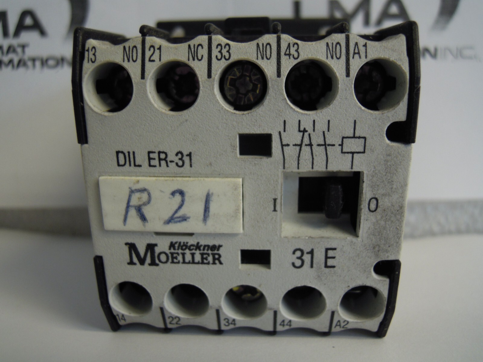 EATON KLOCKNER MOELLER DIL ER-31 CONTACTOR 3NO+1NC COIL 110-120V *TESTED
