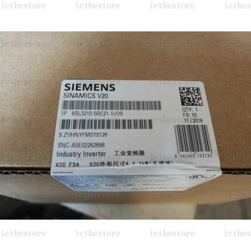one New V20 Industry Inverter 6SL3210-5BE21-1UV0 1.1KW 3.1A By DHL with warranty