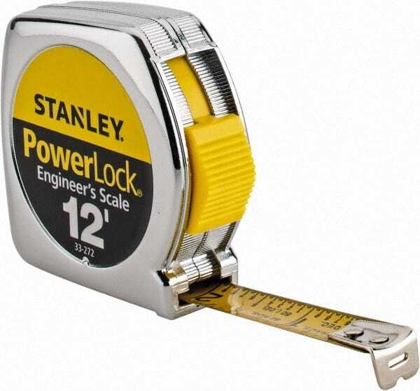Stanley 33-272 Tape Measure (Inch Measurement): 12′ Long x 1/2″ Wide Blade