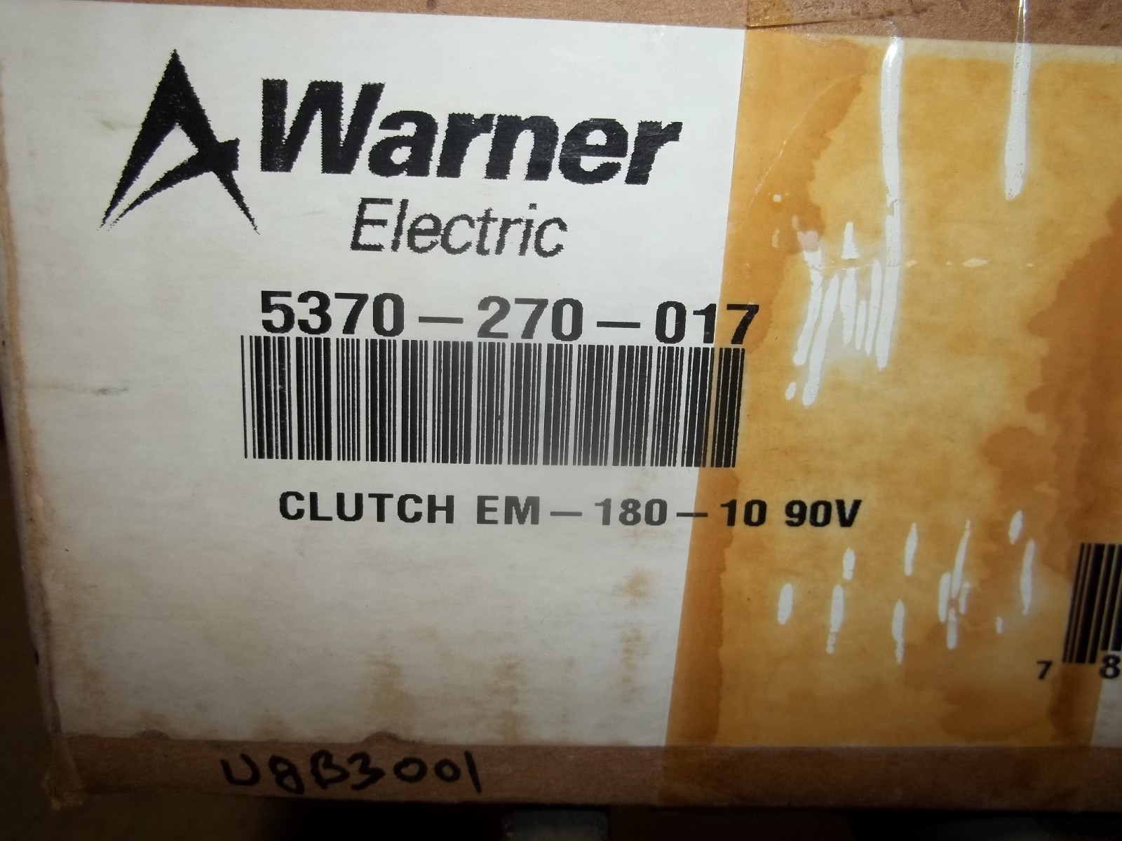 FACTORY SEALED WARNER ELECTRIC 5370-270-017 EM-180-10 90V CLUTCH (500)